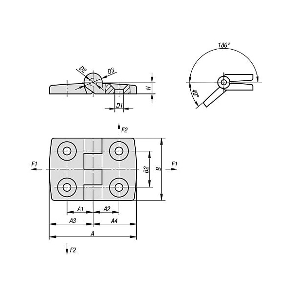 Hinges Plastic